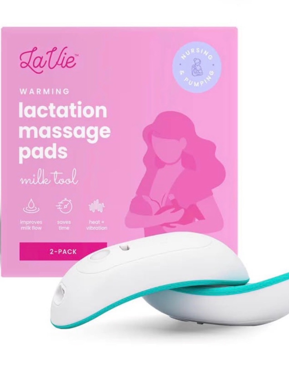 LaVie 2-in-1 Warming Lactation Massager